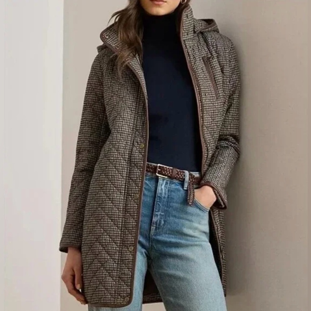 Lauren Ralph Lauren Jacket | Merlot Houndstooth